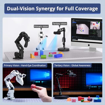 HIWONDER AI Robotic Arm Kit for LeRobot SO-ARM101 VLA Imitation Learning