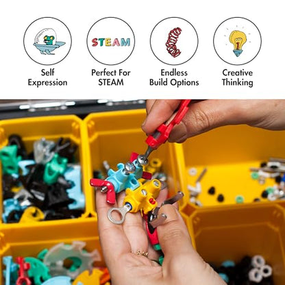 The Off Bits Educational STEM Toys for 6+: Robot Toy Building Sets, 3-in-1 Engineering Kit for Boys and Girls, Build Your Own STEM Building Toys with Endless Possibilities (Family Kit) - style: Family Kit