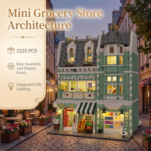 Grocery Store Modular Mini Building Set for Adults 2225PCS - style: Mini Grocery Store