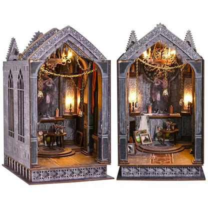 Spilay Book Nook Kit for Adults, Quite Night Prayer DIY Miniature House Kit - color: Quite Night Prayer
