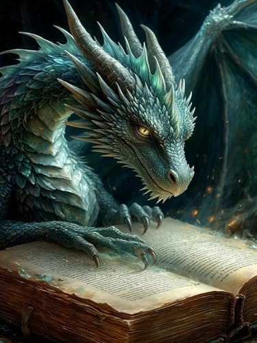 Ekuxom 5D Diamond Art Kits for Adults-Dragon Diamond Painting - color: Dragon-4