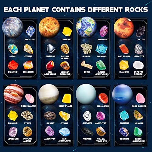 Gemstone Dig Kit - 40 Real Gems & Crystals, STEM Toy for Kids 6+
