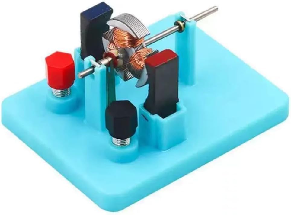 1Pc Blue DIY DC Electrical Motor Assemble KIT Science Lab Educational Physics Learning Experiment Ornaments for Electrical Motor Small in Size