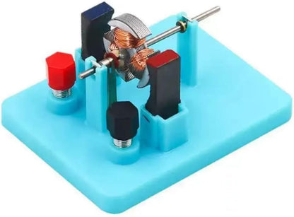 1Pc Blue DIY DC Electrical Motor Assemble KIT Science Lab Educational Physics Learning Experiment Ornaments for Electrical Motor Small in Size