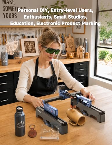 Artilume T1-P Foldable Laser Engraver 7000mW Laser Engraving Machine - color: Blue-7W with Riser Kit