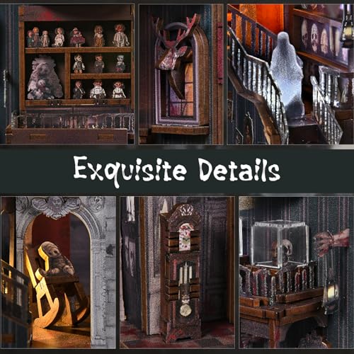 MiniCity Haunting Relics Book Nook Kit for Adult, DIY Miniature House Kit - color: Haunting Relics