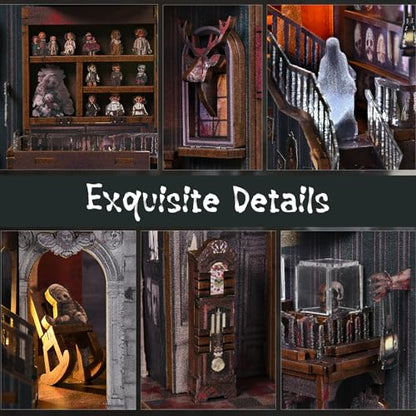 MiniCity Haunting Relics Book Nook Kit for Adult, DIY Miniature House Kit - color: Haunting Relics