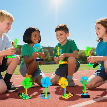 STEM Kits for Kids Science STEM Toys, 8 Bulk Solar Powered Crafts Boys Girl