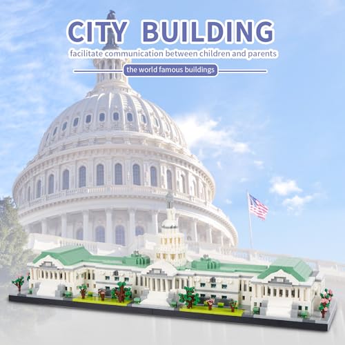 Geniteen Architecture United States Capitol Model Micro Building Block Set - color: United States Capitol