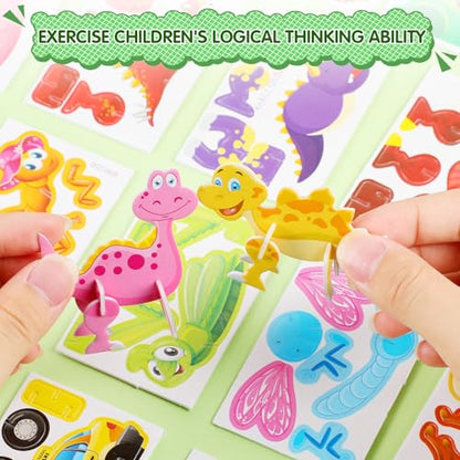 DIY 3D Creative Insect Paper Jigsaw Puzzle Set, 75 PCS 3D Cartoon Puzzles, Smart 3D Cartoon Puzzle, Glue Free Assembly, Insect Puzzle Set Smart Puzzle, Activity for Interesting Gifts