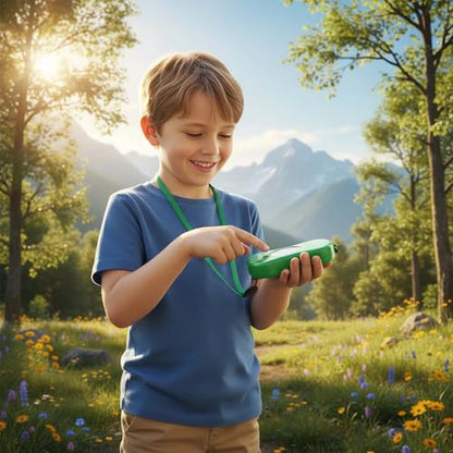 Explorer Kit Compass| Essential Outdoor Adventure Gear (Compass & Whistle Included) | Develops Sense of Direction. - color: Green-com&whistle