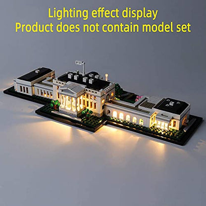 GEAMENT LED Light Kit for The White House - Compatible with Lego Architecture Collection 21054 Building Blocks Model (Model Set Not Included) - style: For 21054
