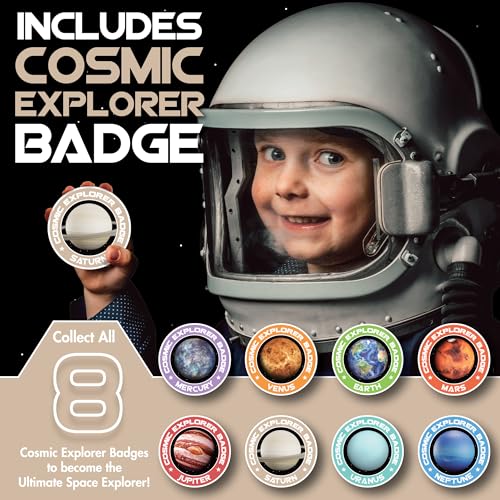 Cosmic Dig Kit by Big Discoveries - Explore the Planets of the Solar System with Gem & Fossil Excavation Kits for Kids | STEM Toy Science Dig Kits with Gemstones for Boys and Girls - style: Saturn