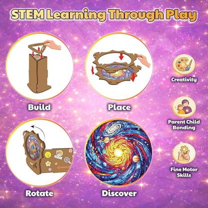 Butterfly EduFields 4-in-1 DIY Wooden Kaleidoscope Kit for Kids Ages 6-8-10 - style: 4in1 Kaleidoscopes kit