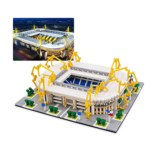 Micro Mini Blocks, Football Stadium Series Model Mini Building Blocks Architecture Model Building kit (Signal Iduna Park) - color: Signal Iduna Park