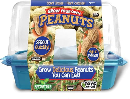 Unique Gardener Peanut Plant Garden Kit, Grow Delicious Healthy High Protein Peanuts, Planting Indoor Seeds and Outdoor Gardening Plants, Includes Everything Needed Just Add Water - style: Peanut