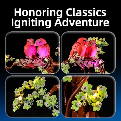 YEABRICKS LED Light for Lego-21365 LEGO Ideas Love Birds Building Blocks Model (Building Set NOT Included) - style: Only Light LEGO 21365 Love Birds