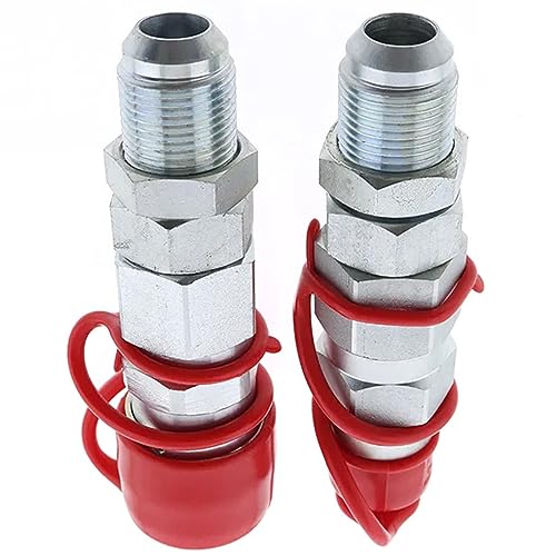 Male Female Hydraulic Quick Coupler Kit AT312876 KV11305 Compatible with John Deere 310G 240 110 210K 324J 323D CT322