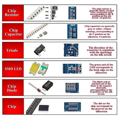 ISolderStore Soldering Practice Kit SMD SMT Kit DIY Electronic DIY Kits Soldering Project oldering Training Board - size: SMD B-1PCS