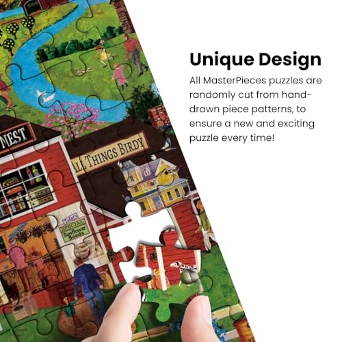 MasterPieces - 500 Piece Jigsaw Puzzle, Large EZ Grip Shapes, Harvest Street Party, Fun for Adults, Seniors, Family, Kids, 19.25" x 26.75" - style: Harvest Street Party