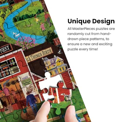 MasterPieces - 500 Piece Jigsaw Puzzle, Large EZ Grip Shapes, Harvest Street Party, Fun for Adults, Seniors, Family, Kids, 19.25" x 26.75" - style: Harvest Street Party