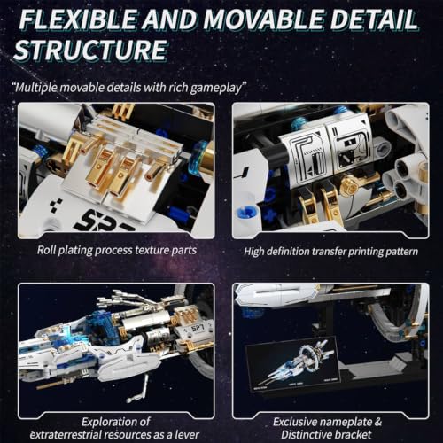 Sci-Fi Deep Space Discovery Spaceship Building Block Set, (1144PCS) - style: Spaceship