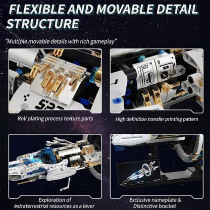 Sci-Fi Deep Space Discovery Spaceship Building Block Set, (1144PCS) - style: Spaceship