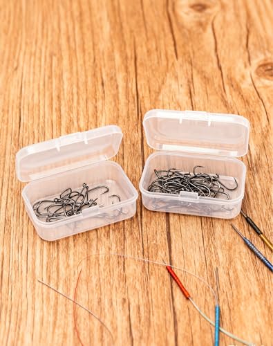 LJY 30 Clear Plastic Boxes, 2.6 x 1.8 x 0.8 in for Craft Kits - color: Clear, size: 2.6×1.8×0.8 in