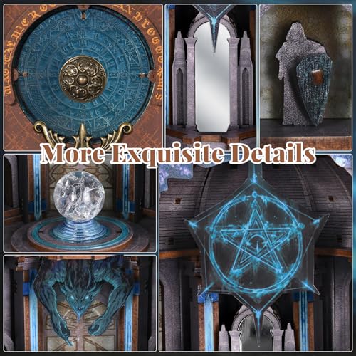 CCCDF Circle of Magic Book Nook Kit,Book Nook Magic Library with LED - color: Circle of Magic