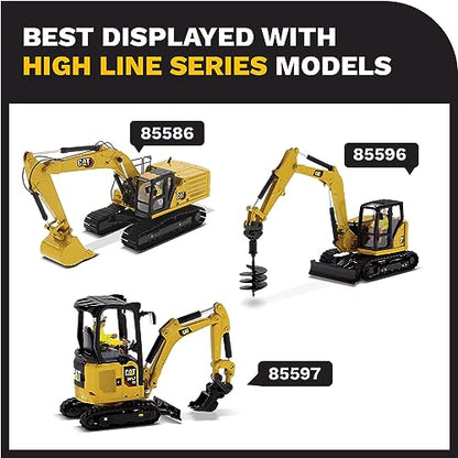 CAT Caterpillar 309 CR Next Generation Mini Hydraulic Excavator with Work Tools and Operator High Line Series 1/50 Diecast Model by Diecast Masters 85592