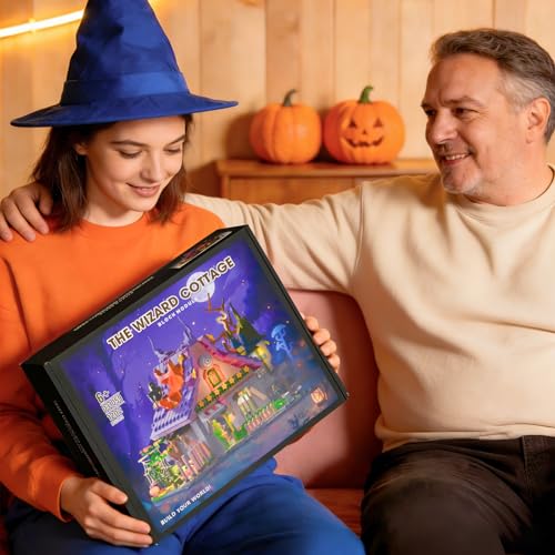 Halloween Haunted House Building Blocks Set 1202 PCS for Adults 14+