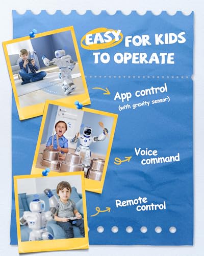 Ruko 1088 Smart Robot Toy for Kids, Large Programmable Interactive Gift - color: Blue