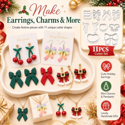 11PCS Bow Polymer Clay Cutters Set - color: Bow-11pcs