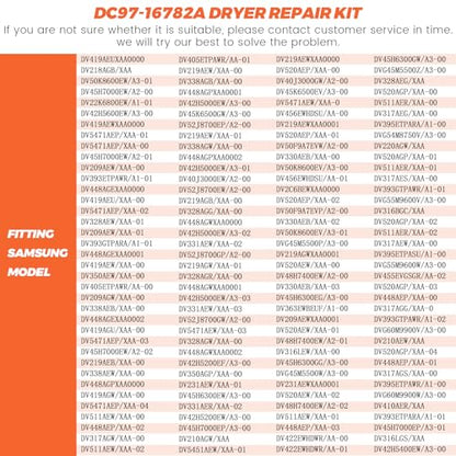 2026 UPGRADED Dryer Repair Kit Replacement for Samsung Drum Roller DC97-16782A, 6602-001655/5ph2337 Dryer Belt, DC93-00634A Idler Pulley fits DV48H7400EW/A2, DV40J3000EW/A2, DV45H7000EW/A2 by Beaquicy
