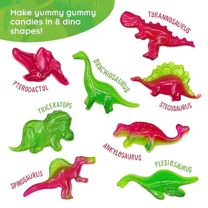 Thames & Kosmos Dinosaur Gummy Candy Lab, Tasty Labs STEM Experiment Kit, Make Your Own Dinosaur-Shaped Gummies, Explore Chemistry in Cooking, Safe to Eat, Ages 6+, Made in USA | 2-Language Ver, EN/FR