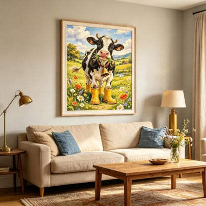 BYGFHLYW 5D Cow Diamond Painting Kit for Adults, Animal Diamond Art Kits - color: KM1230-1
