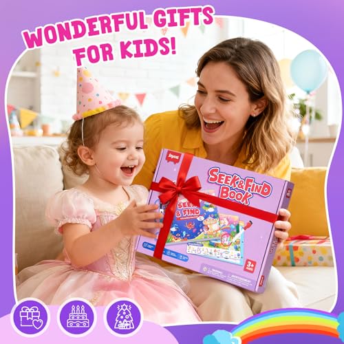 JoyCat Seek & Find Game Book, Educational Toys for Girls Ages 3-6 - style: 3. Seek & Find Girls