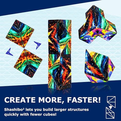 Shashibo ICOSA XL Magnetic Puzzle Toy, Stress Relief Fidget Toy - color: Infinity, size: ICOSA