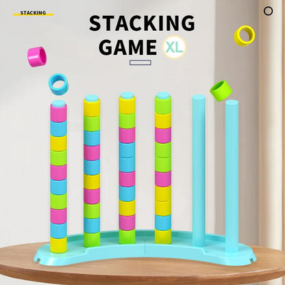 Color Matching Stacking Game, Fast Pattern Challenge for 2 Players+ - size: XL-1 Pack Stacking Game
