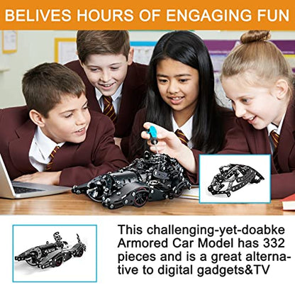 Erector Sets for Boys Age 8 9 10 11 12-16 and Older, 332 Pcs Batman Model Car Building Set for Kids Ages 8-12 Year and Up Metal STEM Educational Toy for Kids Boys Girls or Adults - style: Batmobile Model