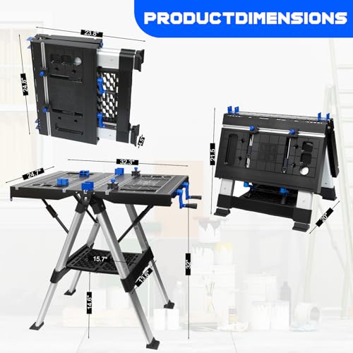 Prostormer Portable 2-in-1 Folding Workbench