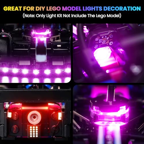 Upgraded Led Light Kit Compatible with Lego BWT Alpine F1 Team A524 Race Car Building Set, Lights Decoration Compatible with Lego 77248 (Model Not Included) - style: Classic Version 77248