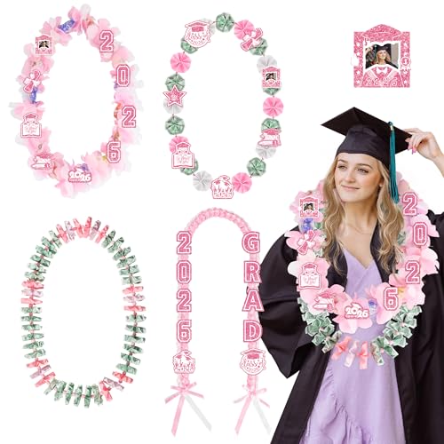 Money Leis for Graduation 2026 - Graduation Leis 2026 Pink Graduations Leis - color: Money Leis - Pink