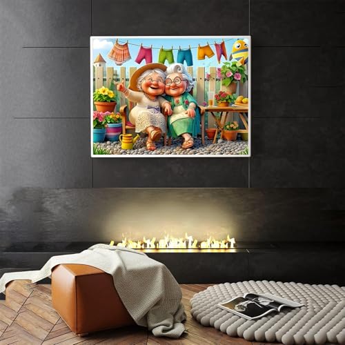 Grandmother Diamond Art Kits for Adults, Diamond Painting Kits 12x16 Inch - color: Style 60