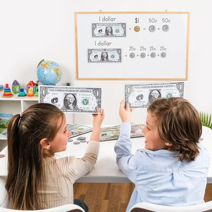 Simply magic 57 PCS Jumbo Magnetic Money, Magnetic Coins, Money Games