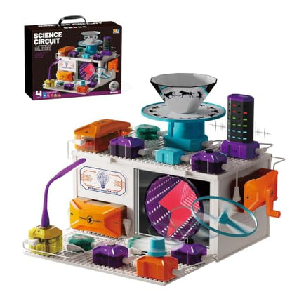 STEM Electronics Kit for Kids 3+, 45 Circuit Parts, 380 Experiments