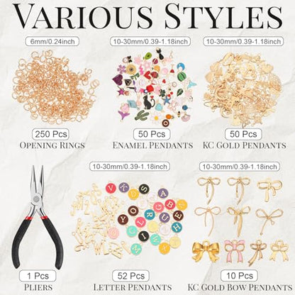 Tudomro 440 Pcs Charms Lip Gloss Keychain DIY Making Kit,Classic - style: Classic
