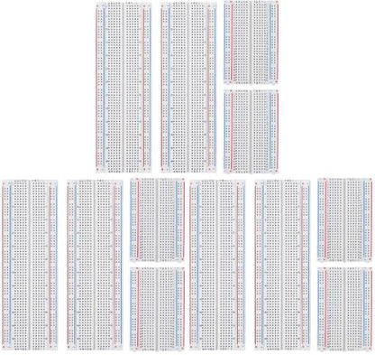 breadboard Set Prototype Board 2Pcs 400 Point and 2Pcs 830 Point Solderless Board Kit (Pack of 3) - size: 2x830+2x400 (Pack of 3)