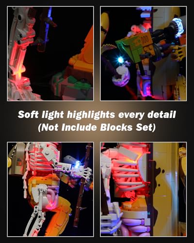 LED Light Kit for Lego 77072 Peely Bone Building Set, Compatible with Lego 77072 Building Blocks Model(Not Include Blocks Set) - style: 77072 Peely Bone Set