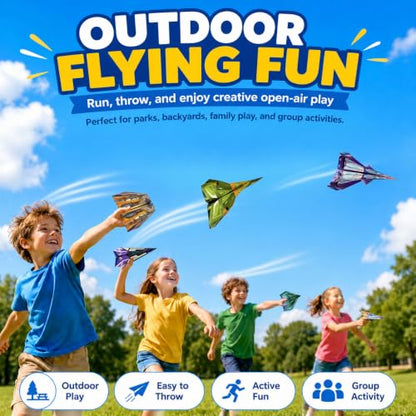 Xuoent Paper Airplane Kit, Origami Kit for Kids, World Classic Paper Planes - color: Green